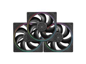 Thermalright TL-S12 X3 CPU Fan 120mm, 4pin PWM Connector Silent ARGB Computer Case Cooler Fan with S-FDB Bearing, up to 1500RPM Cooling Fans Black