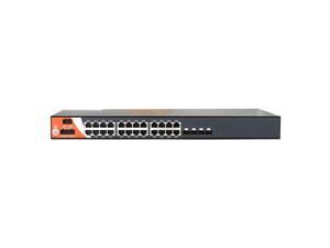 ORing RGS-3244GP  | 28-port Managed Gigabit Ethernet Switch | 24 RJ45 Ports + 4 SFP Slots, Rackmount, VLAN, QOS, LACP