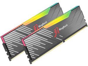 KingBank RGB Computer Desktop Memory Ram DDR5 32GB(2x16GB) 6000MT/s CL36 1.35V Overclocking XMP 3.0 & AMD Expo with Heatsink for PC Gaming/Office/PS DDR5 6000 (PC5 48000) CL36 Black