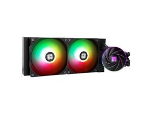 Thermalright Aqua Elite 240 ARGB V4 CPU Aio Cooler, 240 CPU Liquid Cooling, Pump Head Speed up to 6400RPM,for AM4/AM5, Intel LGA1851/1150/1151/1200/2011/1700,High Performance Radiator