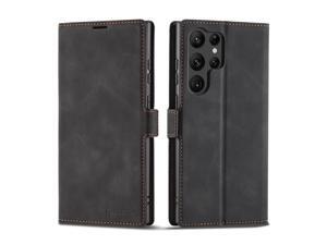 WERLEO Case for Samsung Galaxy S25 Ultra 5G 6.9 inch Premium PU Leather Phone Cover with Card Holder Stand, Shockproof Flip Wallet Cover