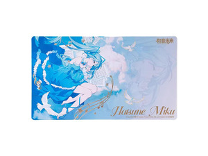 Moeyu Hatsune Miku A Sound Dreamscape Extra-Large Desk Mat, 700mm x 400mm x 3mm, Natural Rubber, Non-Slip Bottom, Knitted Hemmed Edges, Durable, Fade-Resistant, Suitable for Gaming and Office Use