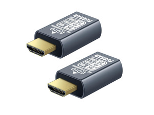 FUERAN 8K/30Hz 4K/120Hz HDMI 2.1 Dummy Plug,Virtual Display Emulator,displayport Dummy Plug 4k 120hz,Headless Ghost Display Adapter,8K 4:3 EDID Monitor 3840x2160@120HZ (8K@30Hz-4:3-2P)