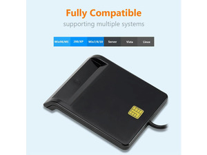 Multi-function Portable USB 2.0 ligent Card Reader Affordable Easy Use for DNIE ATM CAC IC ID Bank SIM Card Reader