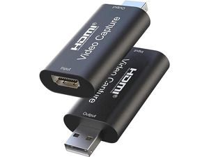4K HDMI to USB Video Capture Card, Full HD 1080P 30FPS Game Video Grabber for DSLR Camcorder Action Cam Live Streaming Recording, Compatible with Switch PS4 Xbox One PC