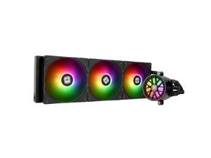 Thermalright Aqua Elite 360 V6 ARGB Black CPU Liquid Cooler, 360 Cooling Row Size,3x120mm Water Radiator,AMD: AM4/AM5,Intel LGA115X/1200/2011/1700/1851, AIO CPU Cooler