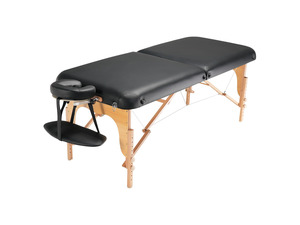 Professional Wide Massage Table 30" W, Heavy Duty Folding Massage Table,  8-Level Height Adjustable Facial Salon Tattoo Bed, Portable Spa Table with Headrest, Hand Pallet & Carrying Bag, 750LBS
