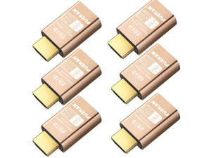 FUERAN 8K 30Hz HDMI Dummy Plug 4K EDID Emulator Virtual Monitor, Headless Display Adapter,Supports up to 4k@120Hz,1440/1080@144Hz hdmi Fake emulators(8K-30Hz-6Pack)