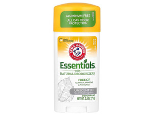 Arm & Hammer Essentials Deodorant Unscented 2.5 oz (1-Pack)