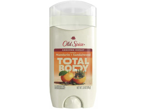 Old Spice Total Body Deodorant Mandarin & Sandalwood 3 oz (3-Pack)