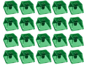 20Pcs Transparent PC Keycaps Original Height Blank Backlit Keycaps for Mechanical Keyboard Switches