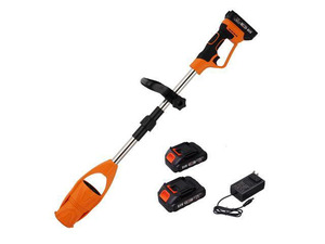 Cordless Leaf Blower 21V Electric - Lightweight Handheld, Speed Control via Pressure Switch, 2 x 2.0Ah Batteries & 1-Hour Fast Charger, for Lawn Care, Leaf Blowing, Small Gravel - Garden Cleaning