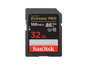 32GB Extreme PRO SDHC UHS-I Memory Card - C10, U3, V30, 4K UHD, SD Card - SDSDXXO-032G-GN4IN
