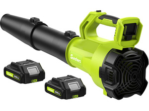 Leaf Blower Cordless with 2 Batteries and Charger, Electric Battery Powered Cordless Leaf Blower, Portable Lightweight Handhold Blowers for Blowing Leaves, Patio Cleaning, Lawn Care and Dust