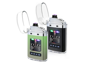 2 Pack Electric Lighter, Rechargeable Plasma Arc Windproof Lighters | USB-C Fast Charging, Windproof Flameless Arc, LED Battery Display, Pocket Metal Design, Suitable for rainy weather