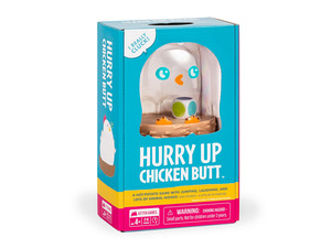 Hurry Up Chicken Butt, 2-6 Players, Age 4+ Kids Game | Get the wiggles out with our bestselling kids game! Jump, laugh, make animal noises, and dont get stuck with the chicken.