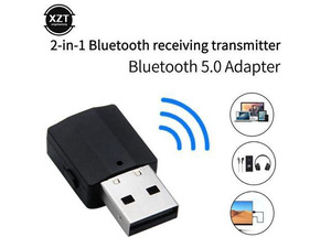 2 in1 Bluetooth 5.0 Audio Receiver Transmitter USB Wireless Adapter 3.5mm AUX Stereo For TV PC Car Laptop USB Dongle