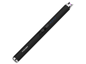 Rechargeable Electric Candle Lighter, Arc Plasma Windproof Lighter for Candle Kitchen Birthday, Christmas Stocking Stuffers Gifts for Mom Men Wife with Type-C Cable, Black