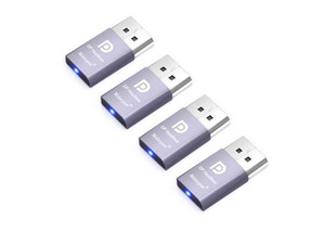 Malarpon DispalyPort Headless Ghost Display Emulator with Blue Light for PC 4K DP Dummy Plug (fit Headless 1080@60Hz-3840x2160@17Hz) 4P