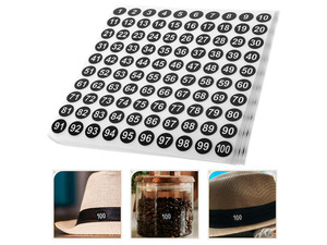 50 Sheets Waterproof Digital Number Stickers Round Adhesive Number els for Envelopes Gift Wraps DIY Crafts Classification