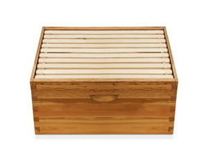 Honey Keeper 100% Beeswax Beehive 10 Frame Kit Super Box and 10 Deep Frames with Foundations for Langstroth Beekeeping