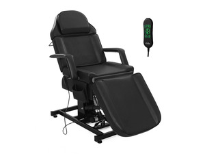 Fully Electric Massage Table, Salon Facial Beds for Esthetician, Professional Adjustable Portable Tattoo Lash Massage Chair, for Beauty Barber Spa, Black