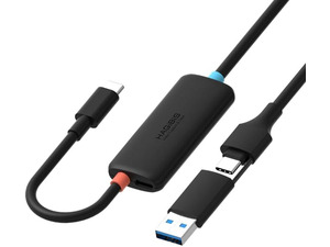 Hagibis USB3.0 Video Capture Card with 100W PD for Switch2, USB C to USB A/USB C 1080P@60fps 2K@30fps Live and Record Video Audio Game for Car Quest 3 VR PS4/5 ROG Ally Steam Deck (CC10P)