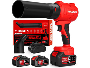 Electric Handheld Leaf Blower Cordless with 2X 4.0Ah Batteries and Charger, 650CFM 160MPH, 2 Extended Nozzles, Portable Mini Lightweight for Seniors Gift, Yard,Patio,Gutter,Lawn Care, Garden Tool