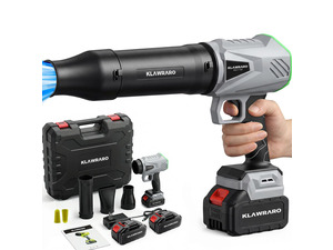 Cordless Handheld Leaf Blower - 21V 3000mAh Battery Powered,Dual Battery 30-60 Min Runtime,2.8 lb Lightweight for Yard Cleaning,Car Drying & Interior Dust Blowing