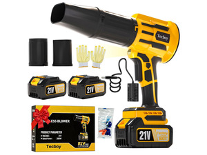 Handheld Cordless Leaf Blower Compatible with Makita 18V Max Battery, Electric Dust Blower with Light, Battery Powered Small Mini Blowers for Patio, Lawn Care, Leaves (2 * 4.0Ah Battery Included)