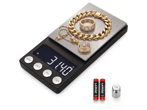Precision Digital Coin & Jewelry Scale, 300g x 0.01g Accuracy Gram Scale with One 20g Calibration Weights  Portable Mini Scale for Coin Collectors, Gold, Silver, and Gemstones