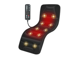 Full Body Massage Mat with Heat, Back Massager with 10 Vibration Motors, 4 Heating Zones, Foldable Relaxation Pad for 3 Adjustable Intensity Vibration Massage Only, Gift for Men Women