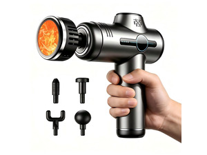 Massage Gun with Heat, Powerful Warming Massage, Home & Travel,Grey