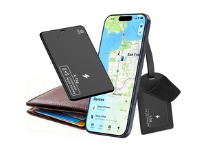 Ultra-Thin Wallet Tracker Card, Wireless Charging Recharged Tracker, Keys Finder & Item Locator for Keys, Bags, Wallet, Passport