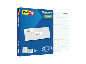 Printable Address Labels, Customizable Stickers, 1" x 2-5/8", White, 3000 Blank Mailing and Shipping Labels, for Laser Printers Only (1009572)