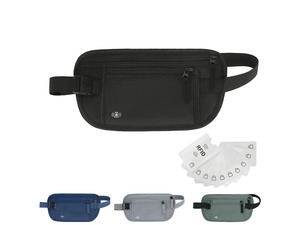 Money Belt for Travel, RFID Blocking, Hidden Money Belt, Passport Holder for Travel (Black)