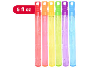 Play Day Bubble Wand 6 Pack Multicolor 5 fl oz for Ages 3+