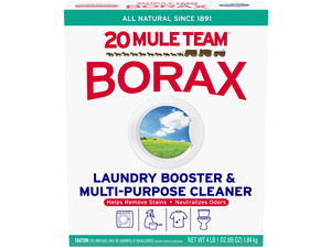 20 Mule Team All Natural Borax Laundry Detergent Booster & Multi-Purpose Household Cleaner, 65oz