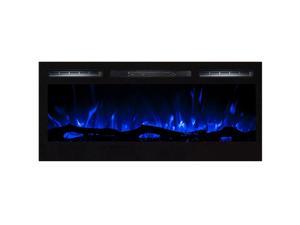 Regal Flame Lexington 35" Built-in Ventless Heater Recessed Wall Mounted Electric Fireplace - Log