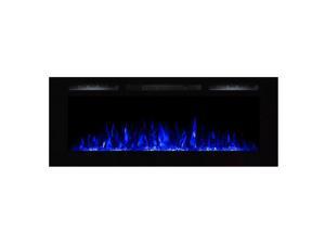 Regal Flame Fusion 50" Built-in Ventless Heater Recessed Wall Mounted Electric Fireplace - Crystal