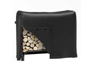 Regal Flame 4 Foot Black Water Resistant Firewood Log Rack Cover Regal Flame 4 Foot Black Water Resistant Firewood Log Rack Cover