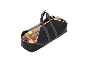 Dura Covers Black Heavy Duty Large Firewood Log Carrier Tote Dura Covers Black Heavy Duty Large Firewood Log Carrier Tote