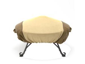 Fade Proof Two Tone 60" Heavy Duty Round Fire Pit Cover - Durable and Water Resistant Firepit Cover, Large Fade Proof Two Tone 60" Heavy Duty Round Fire Pit Cover - Durable and Water Resistant Firepit Cover, Large
