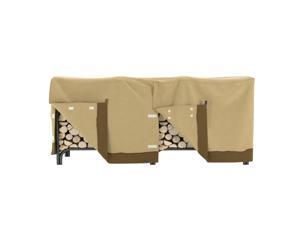 Dura Covers Fade Proof Tan Heavy Duty 8 Foot Water Resistant Firewood Log Rack Cover Dura Covers Fade Proof Tan Heavy Duty 8 Foot Water Resistant Firewood Log Rack Cover