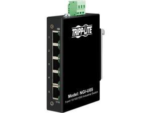 Tripp Lite NGI-U05 Ethernet Switch - 5 Ports - Gigabit Ethernet - 10/100/1000Base-T - TAA Compliant - 2 Layer Supported - 3 W Power Consumption - Twisted Pair - DIN Rail Mountable, Wall Mountable - 3