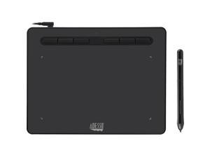 Adesso 8" x 5" Graphic Tablet - Graphics Tablet - 8" x 5" - 5080 lpi Cable - 8192 Pressure Level - Pen - 1 - Mac, PC - Black
