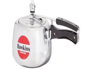 Hawkins Contura Stainless Steel 2 Liter Pressure Cooker for Induction Electric and Gas Stove Renewed 2 Liter 