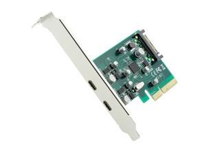 PCI-E 4x Express to USB 3.1 USB-C Type C Dual Port Add on Expansion Card Adapter PCI-E 4x Express to USB 3.1 USB-C Type C Dual Port Add on Expansion Card Adapter