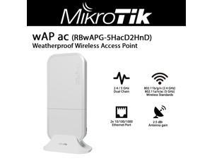 Mikrotik wAP ac RBwAPG-5HacD2HnD 2.4/5GHz Small Weatherproof Wireless Access Point 2x Gbit Ports