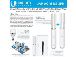 Ubiquiti Networks UAP-AC-M-US UniFi AC Mesh Wide-Area Indoor/Outdoor Dual-Band Access Point *US* (2 Pack)